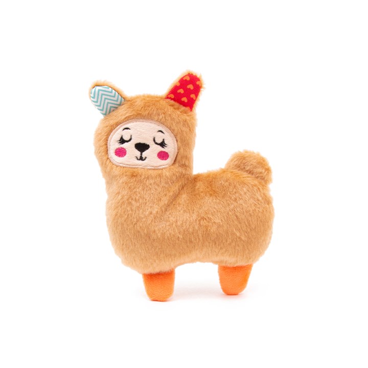 Small Cute Soft Llama Dog Toy image 0