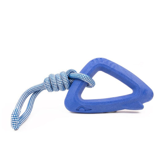 Blue Shark Shape Rope Dog Toy image 0