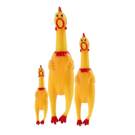 Screaming Chicken Stress Relief Toy Dog Bite-Resistant Sounding Chicken image 0